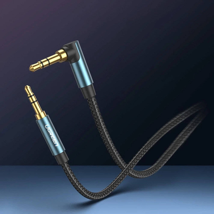Ugreen Audiokabel 2 x Miniklinke 3,5 mm 0,5 m blau (AV112)