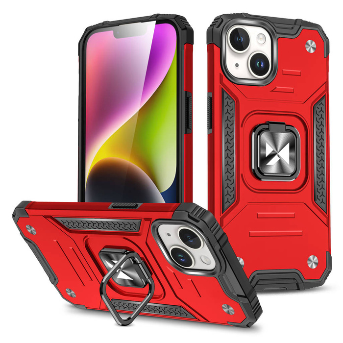 Pouzdro Wozinsky Ring Armor iPhone 15 Plus iPhone 15 Plus Ring Armor – červené