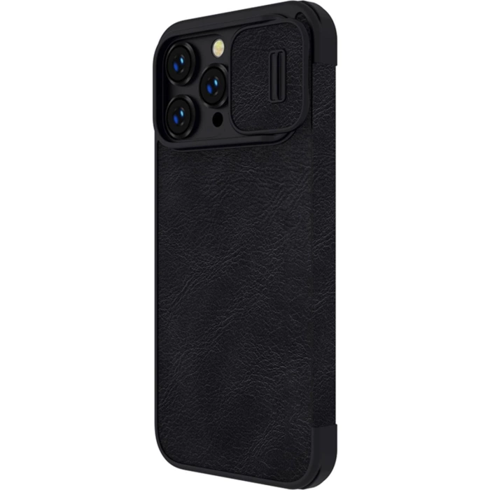 Etui skórzane Nillkin Qin Pro Leather Case do iPhone 14 Pro Max (czarne)