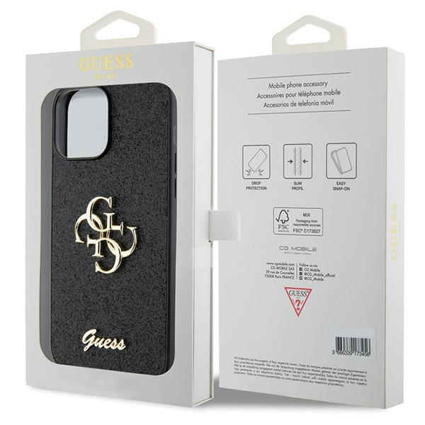 Guess GUHCP13XHG4SGK iPhone 13 Pro Max 6,7" nero/nerocase Glitter Script Big 4G