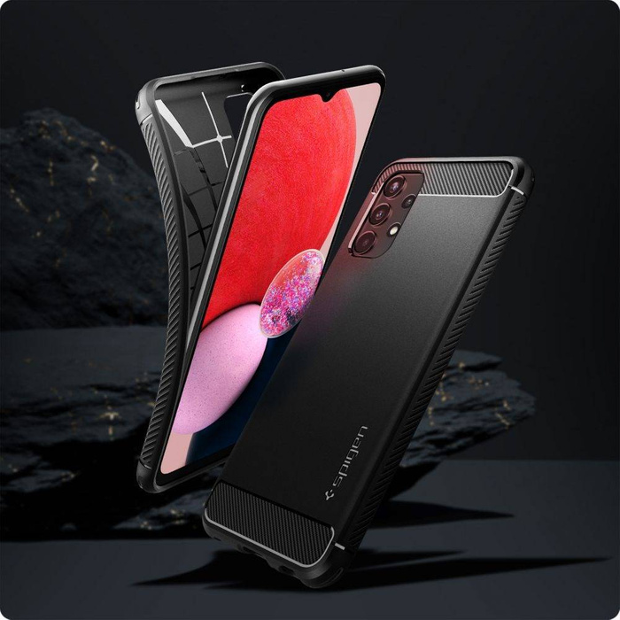 Coque Spigen Samsung Galaxy A13 4G LTE Rugged Armor MATTE Noir Case