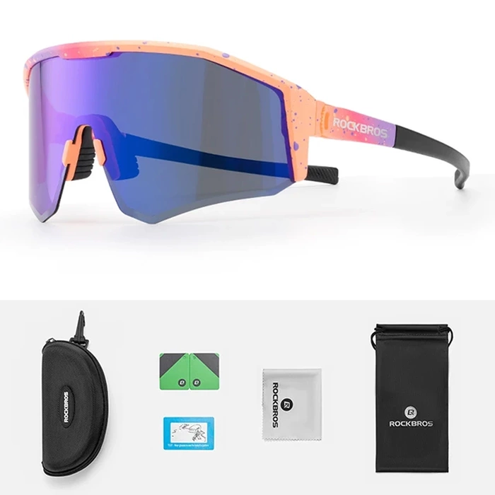 Rockbros SP297 polarisierende Fahrradbrille – Lila