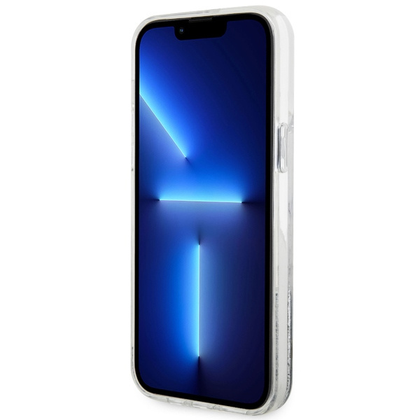 Hülle Guess GUHCP14XLCSGSGH iPhone 14 Pro Max 6,7" weiß/weiß hartcase Liquid Glitter Marmor Case