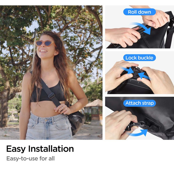 Spigen A630 UNIVERSAL WASSERDICHTE TASCHE SCHWARZ