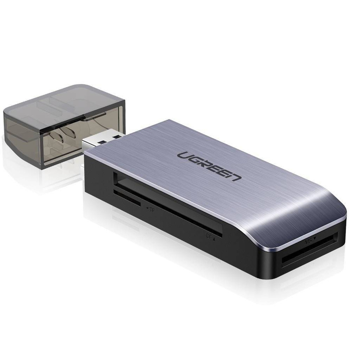 UGREEN USB-Adapter 4in1 SD-Kartenleser MicroSD Silber