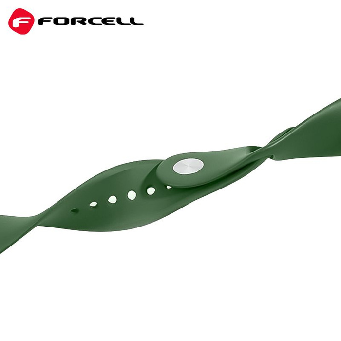 FORCELL F-DESIGN FA01 pasek do APPLE Watch 42 / 44 / 45 / 49 mm zielony