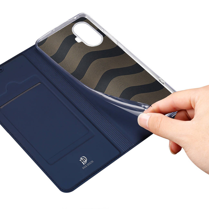 Custodia Dux Ducis Skin Pro per Realme 10 Pro Flip Card Wallet Stand blu