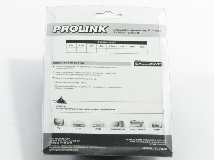 Kabel PROLINK SVHS4P - SVHS4P 1,2m TCV6600