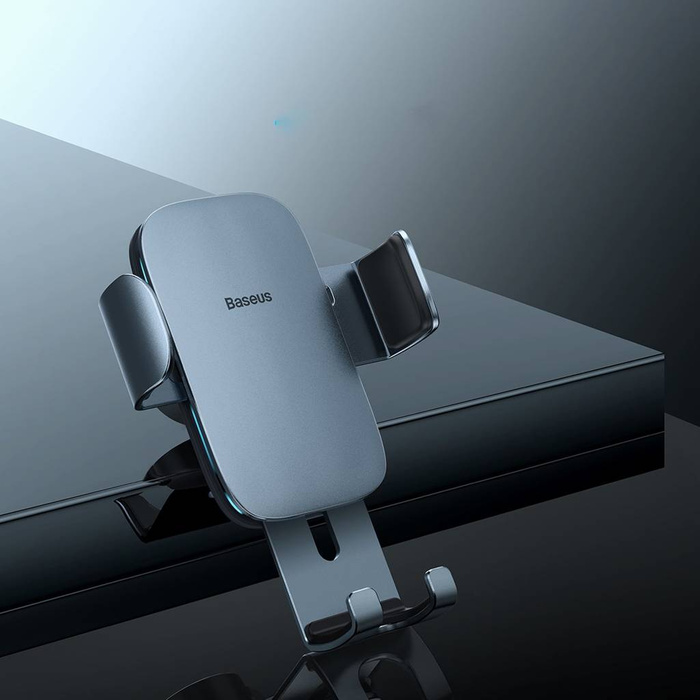 Baseus Metal AgeⅡ soporte gravedad para salidas de aire redondas de coche gris oscuro (SUJS030013)