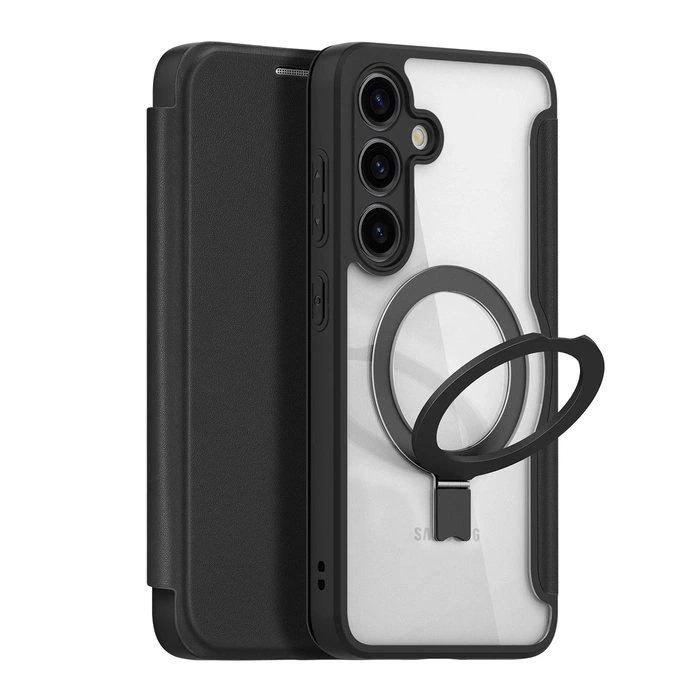 Dux Ducis Skin X Pro pouzdro s magnetickým kroužkem / stojánkem pro Samsung S24+ - černé