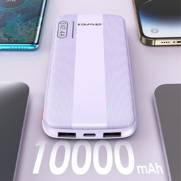 AWEI PowerBank P20K 10000mAh czarny/black