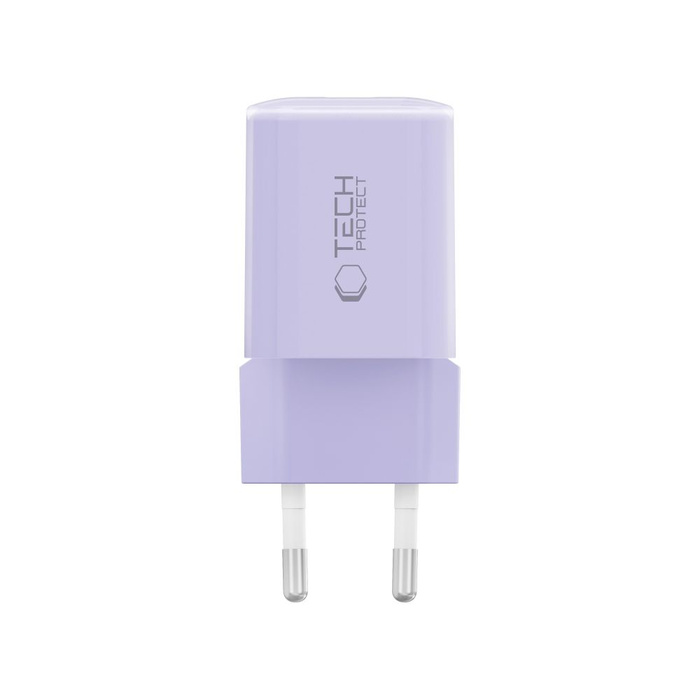 TECH-PROTECT NCM33 2-PORT NETWORK CHARGER PD 33W / QC3.0 BABY PURPLE