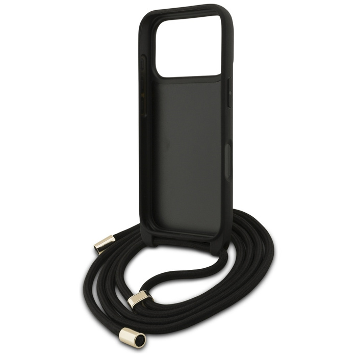 Etui Guess 4G Big Logo Cord Stap         Crossbody do iPhone 17 Pro brązowy