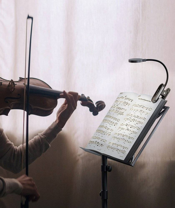 Baseus mini LED reading lamp with clip gray (DGRAD-0G)