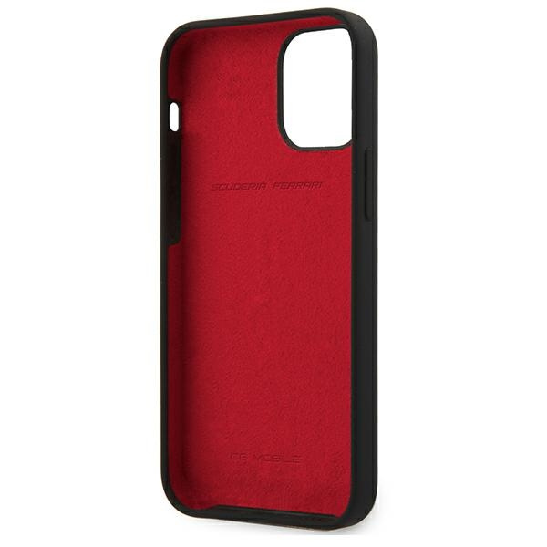 Coque Ferrari Apple iPhone 12 mini On Track Étui en silicone noir