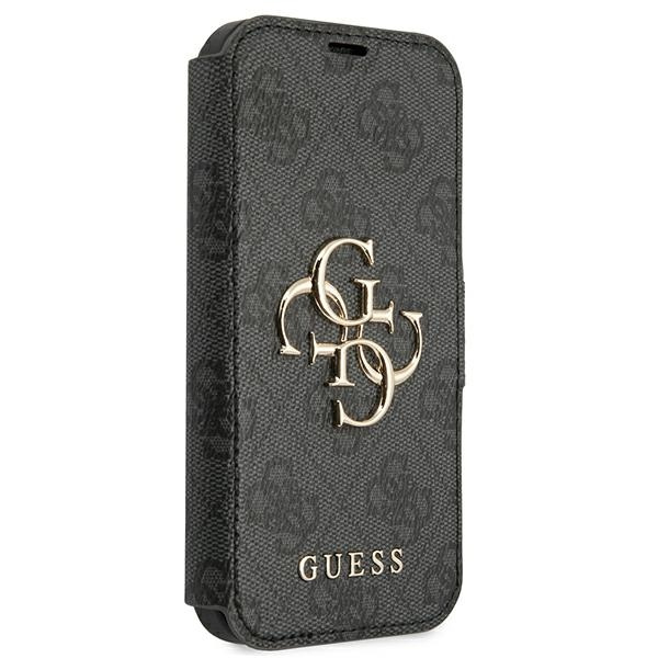 Case Pouzdro GUESS Apple iPhone 13 Pro Max Book 4G s velkým kovovým logem