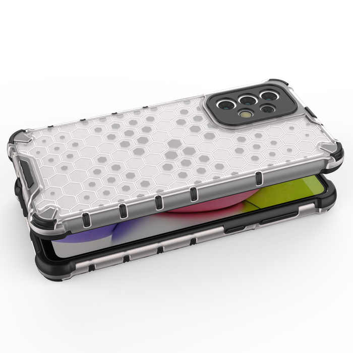 Funda blindada Honeycomb con marco de gel para Samsung Galaxy A33 5G azul