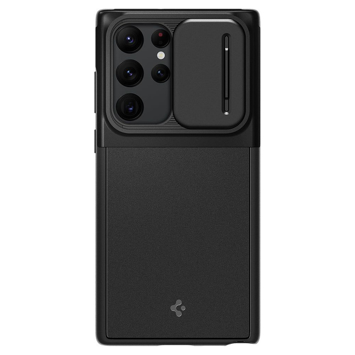 Funda Spigen Samsung Galaxy S22 Ultra Optik Armor Negro Case