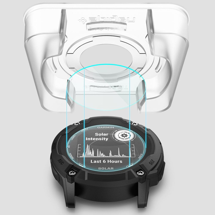 Verre trempé Spigen GLAS.TR "EZ FIT" 2-PACK GARMIN INSTINCT 2X SOLAR CLEAR