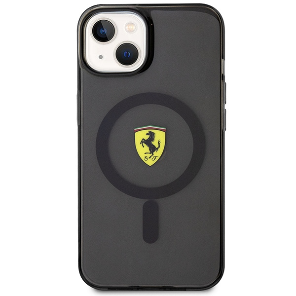 Hülle Ferrari FEHMP14MURKK iPhone 14 Plus 6,7" schwarz/schwarz hartcase Transluzent MagSafe Case