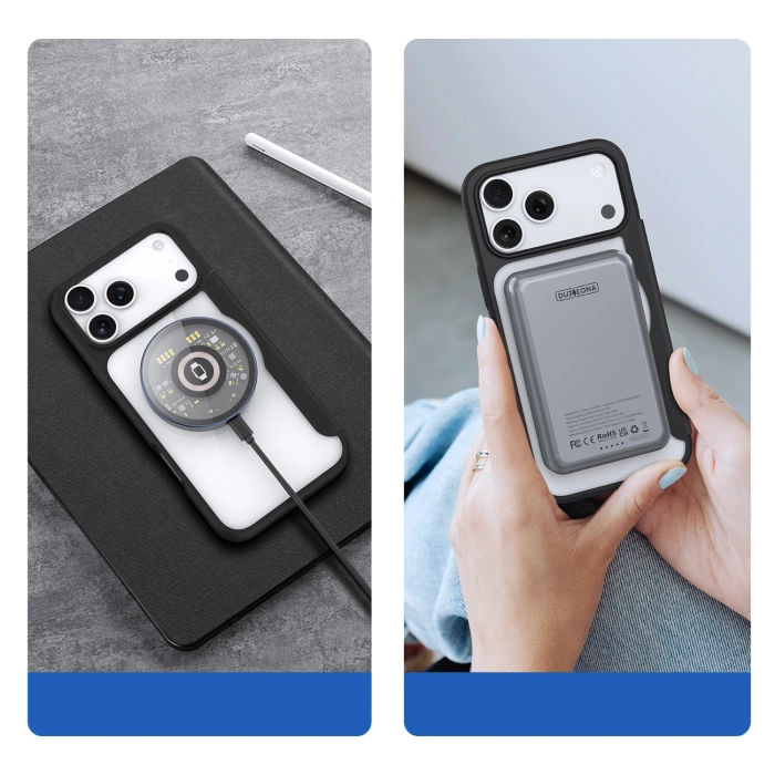 Dux Ducis Skin X Pro Case for iPhone 17 Pro Max with Wallet, MagSafe Compatible - Black