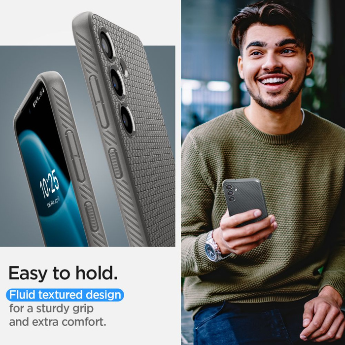 Funda Spigen Liquid Air Samsung Galaxy S24 Gris granito Case