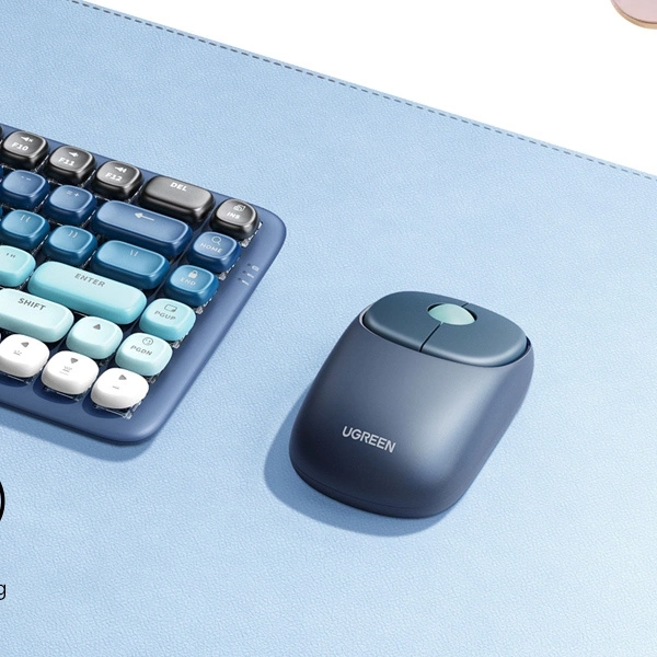 Bezdrôtová myš UGREEN FUN+ MU102 2.4G+BT (modrá)
