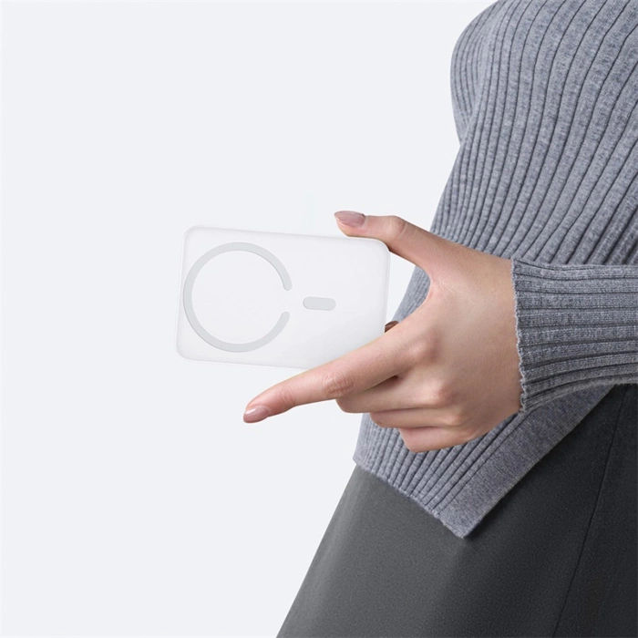 Powerbank Baseus EnerFill FM11 Ultra-Mini 10000mAh 22,5W kompatybilny z MagSafe z kablem Baseus Simple USB-C 20V/3A 30cm - biały