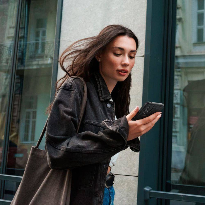 Pouzdro Spigen Liquid Air Samsung Galaxy A53 5G MATTE Black + Sklo 3mk Flexible Glass Lite