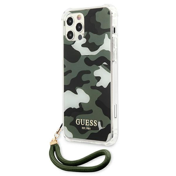 Guess GUHCP12LKSARKA iPhone Case iPhone 12 Pro Max 6.7 "green / khaki hardcase Camo Collection Case