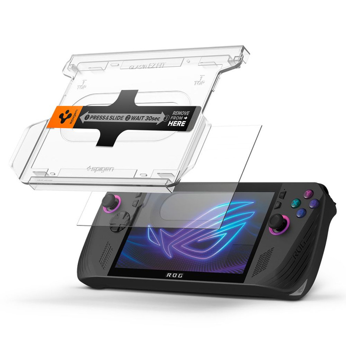 VERRE TREMPÉ SPIGEN ASUS ROG ALLY X GLAS.TR "EZ FIT" LOT DE 2 TRANSPARENT