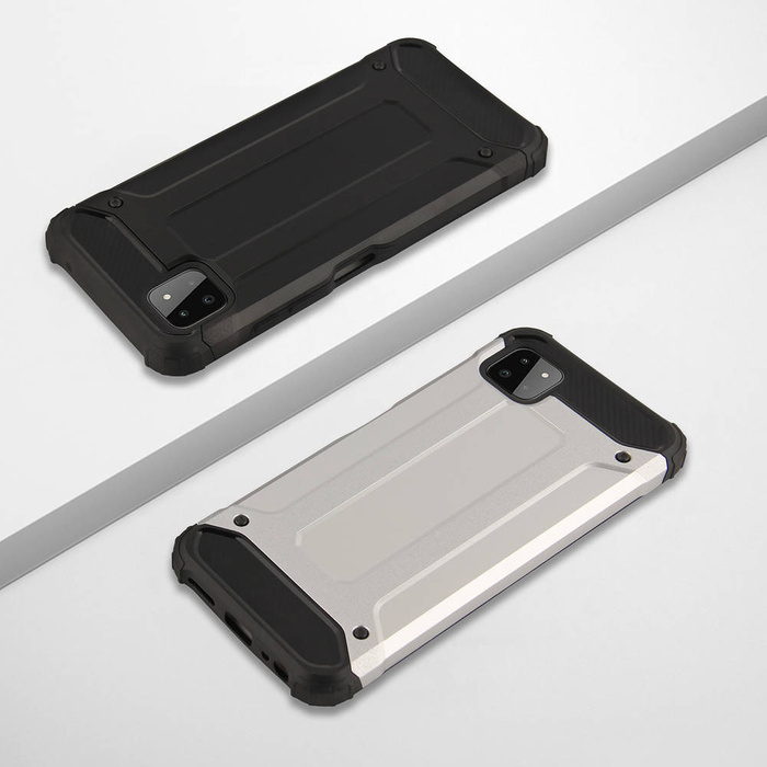 Hybride Armor hybride blindé coque couverture Samsung Galaxy A22 5G noir