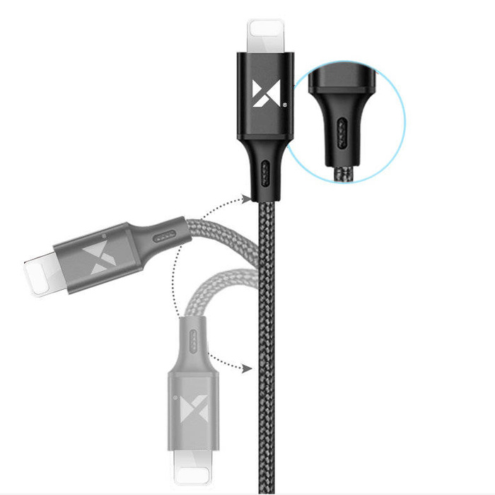 Wozinsky Kabel USB Kabel - Lightning 2.4A 1m schwarz (WUC-L1B)