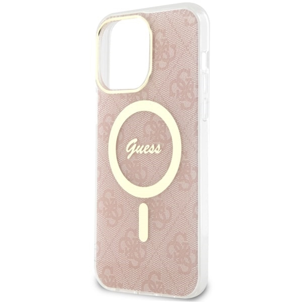 Hülle Guess GUHMP14XH4STP iPhone 14 Pro Max 6,7" rosa/rosa hartcase 4G MagSafe Case