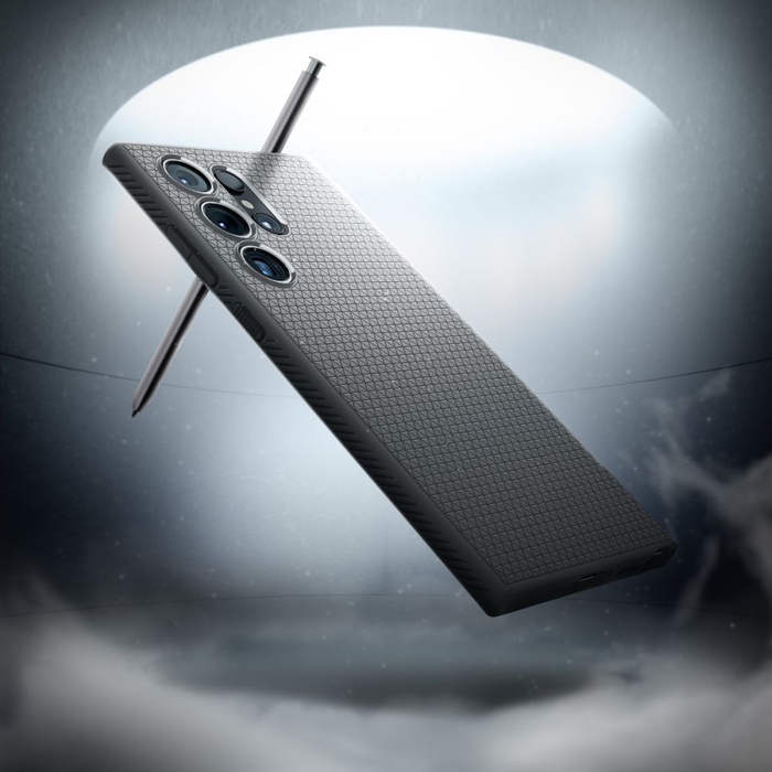 Case Spigen Liquid Air Samsung Galaxy S24 Ultra Marble Grey Case