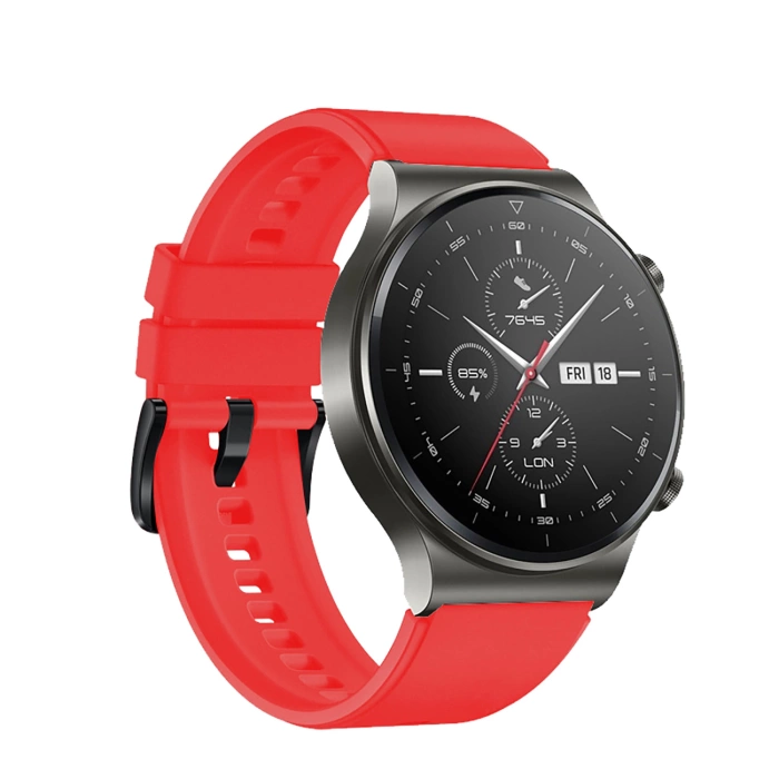 Silicone Strap for Huawei Watch GT 2/3/4/2 Pro/3 Pro/4 Pro/GT 2e 46mm - Red