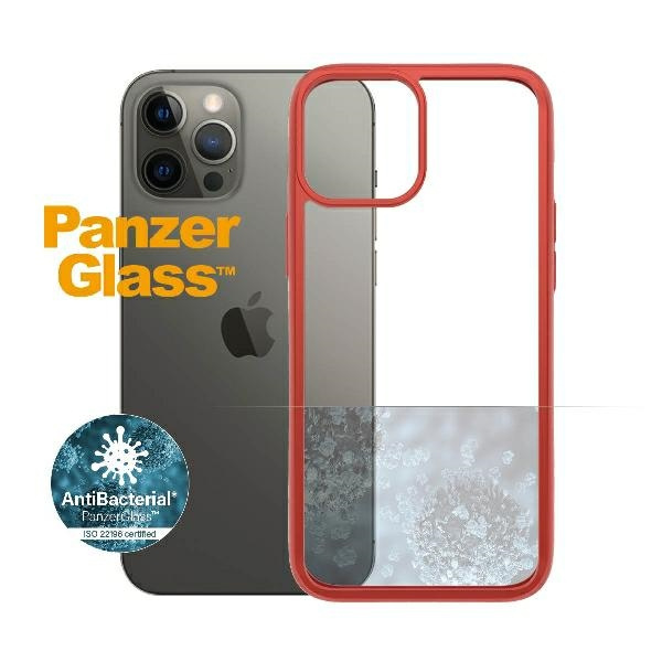 PanzerGlas KlarCase iPhone 12 Pro Max Mandarinrot AB