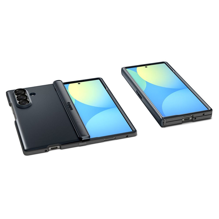 COQUE SPIGEN SAMSUNG GALAXY Z FOLD 7 SLIM ARMOR PRO MAG MAGSAFE ARDOISE MÉTALLIQUE