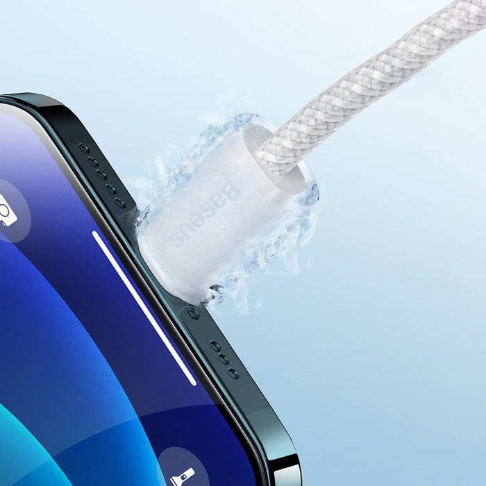 Baseus Dynamic Series Schnellladedatenkabel USB Typ C - Lightning Power Delivery 20W 1m weiß (CALD000002)