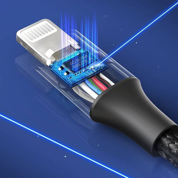 Ugreen kabel MFI kabel (Vyrobeno pro iPhone) USB Typ C - Lightning 3 A 1 m černý (US304 60759)