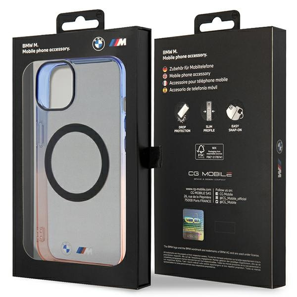 Funda BMW BMHMP14MHTGE iPhone 14 Plus 6.7" gris/gris durocase Parachoques degradado MagSafe