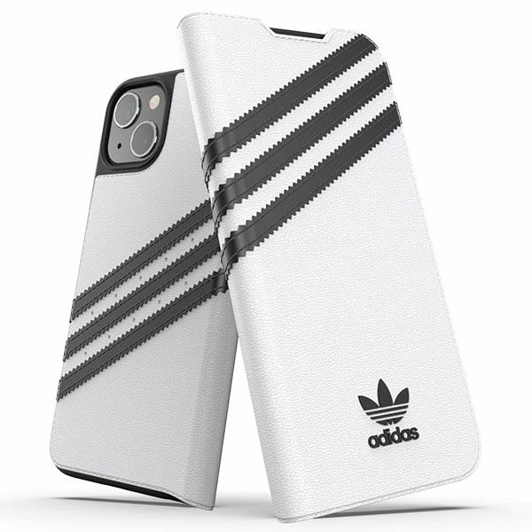 Etui Adidas OR Booklet Case PU iPhone 13 6,1" czarno biały/black white 47092