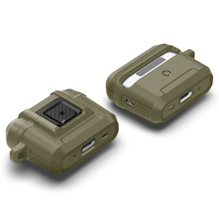 Obal Spigen Lock Fit Airpods Pro 1 / 2 Vintage Khaki Case