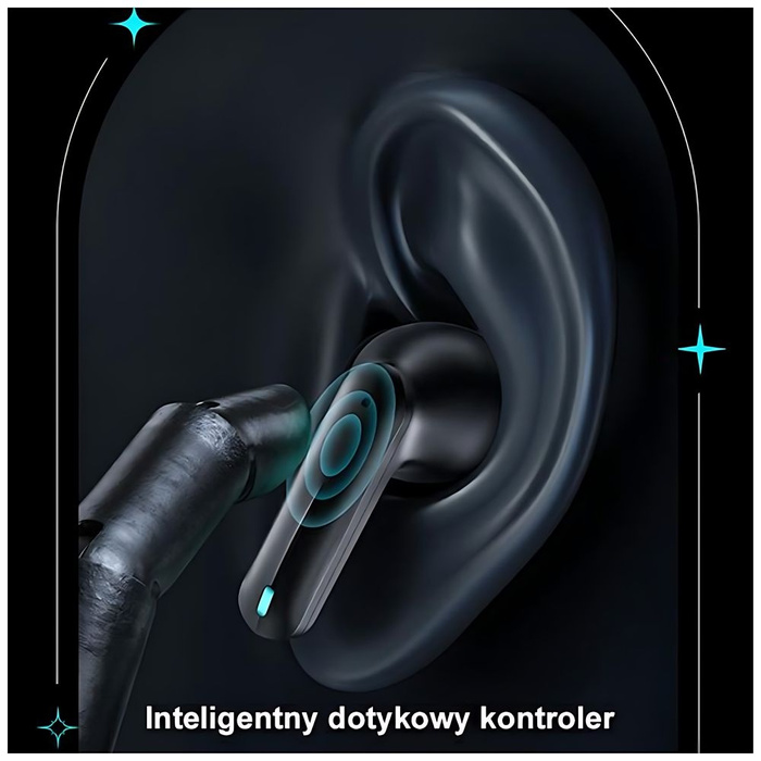 USAMS Sluchátka Bluetooth 5.3 TWS série XJ13 Herní sluchátka bezdrátová černá/černá BHUXJ01 (US-XJ13)