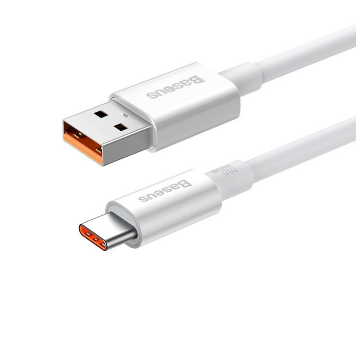[RETURNED ITEM] Baseus Superior Series Cavo di ricarica rapida USB-A - USB-C 100W 480Mbps 2m bianco