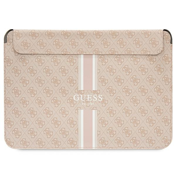 Guess Sleeve GUCS16P4RPSP 16" pink/ pink 4G Printed Stripes