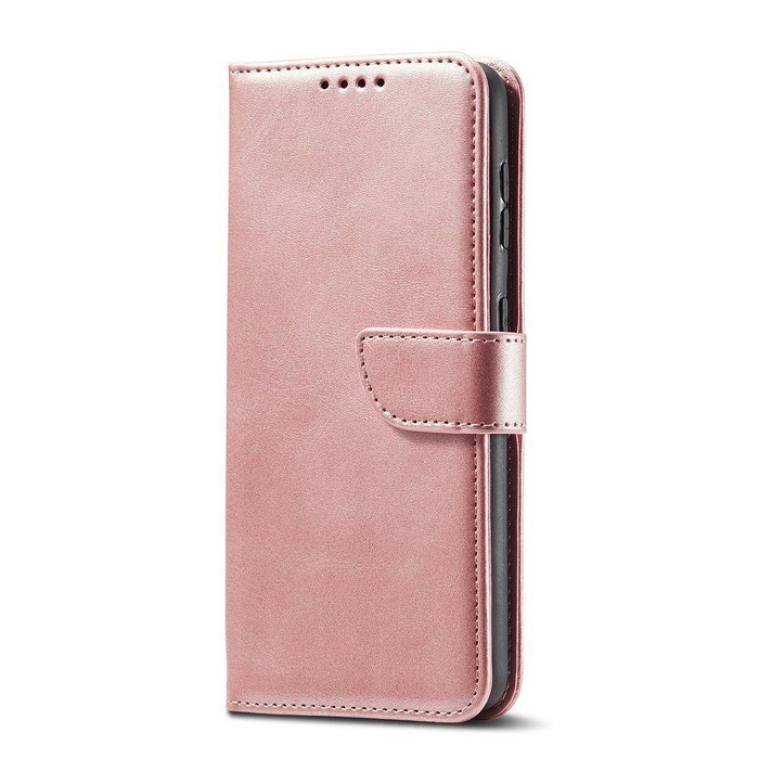 Magnet Case étui élégant coque couverture avec rabat et fonction stand Samsung Galaxy S22+ (S22 Plus) rose