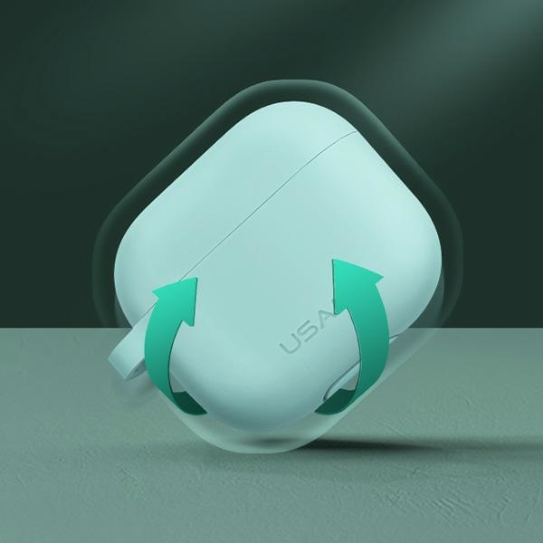 Hülle USAMS Apple AirPods 3 Schutzsilikon Rosa Case