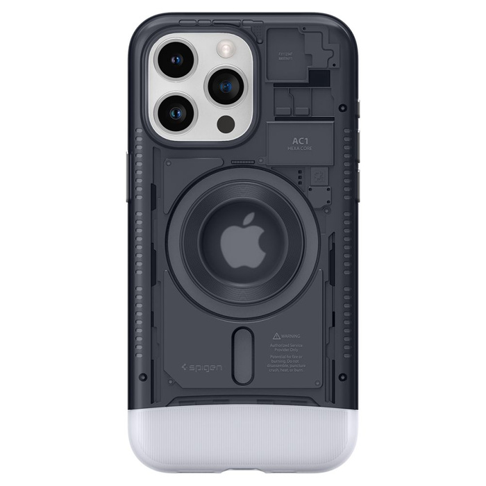Case iPhone 15 Pro Max Spigen Classic C1 Mag MagSafe Graphite Case