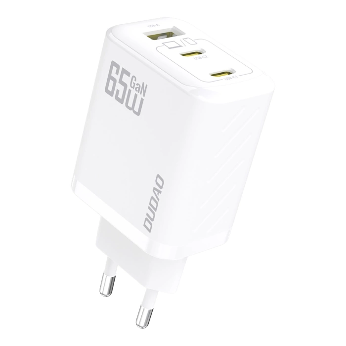 Dudao A29C 65W GaN Wall Charger + USB-C Cable - White